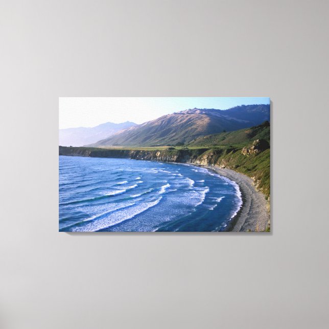 USA, Kalifornien, Big Sur, Bucht entlang der Autob Leinwanddruck (Vorderseite)