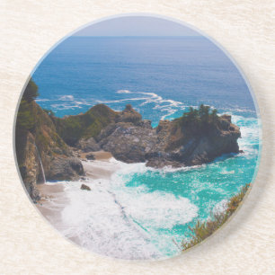 USA, Kalifornien. Blick auf Mcway Falls Sandstein Untersetzer