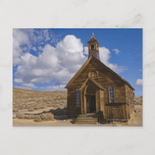 USA, Kalifornien, Bodie, alte Kirche in der Wüste Postkarte