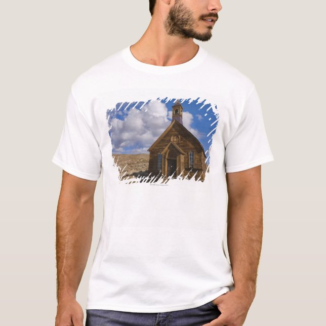 USA, Kalifornien, Bodie, alte Kirche in der Wüste T-Shirt (Vorderseite)