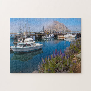 USA, Kalifornien. Boote in Morro Bay Puzzle