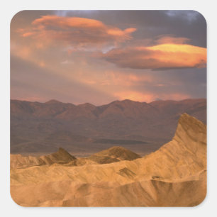 USA, Kalifornien, Death Valley National Park. 2 Quadratischer Aufkleber