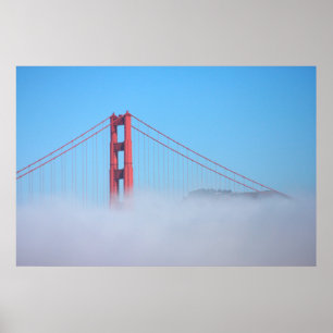 USA, Kalifornien. Golden Gate Bridge am Morgen Poster