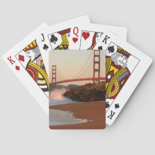 USA, Kalifornien. Golden Gate Bridge Ansicht Spielkarten
