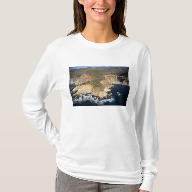  USA. Kalifornien. Großer Sur. Bixby-Brücke T-Shirt (Vorderseite)