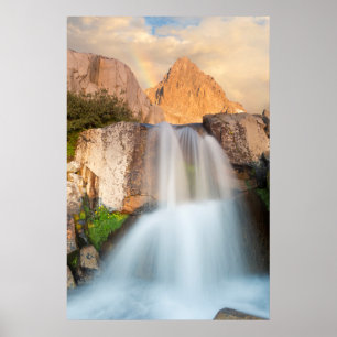 USA, Kalifornien, Inyo National Forest. Wasserfall Poster