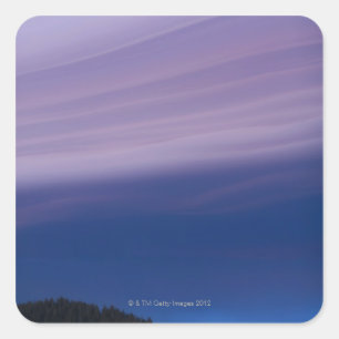 USA, Kalifornien, Lake Tahoe, Landschaft mit Quadratischer Aufkleber