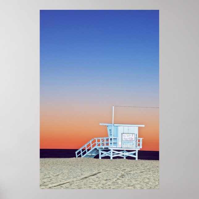 USA, Kalifornien, Los Angeles, Santa Monica Beach Poster (Vorne)