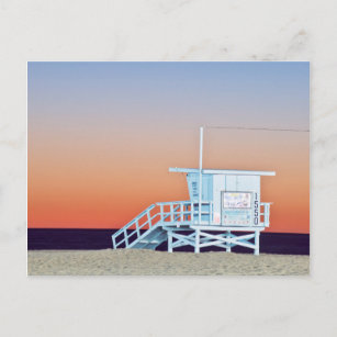 USA, Kalifornien, Los Angeles, Santa Monica Beach Postkarte