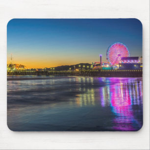 USA, Kalifornien, Los Angeles, Santa Monica Pier Mousepad