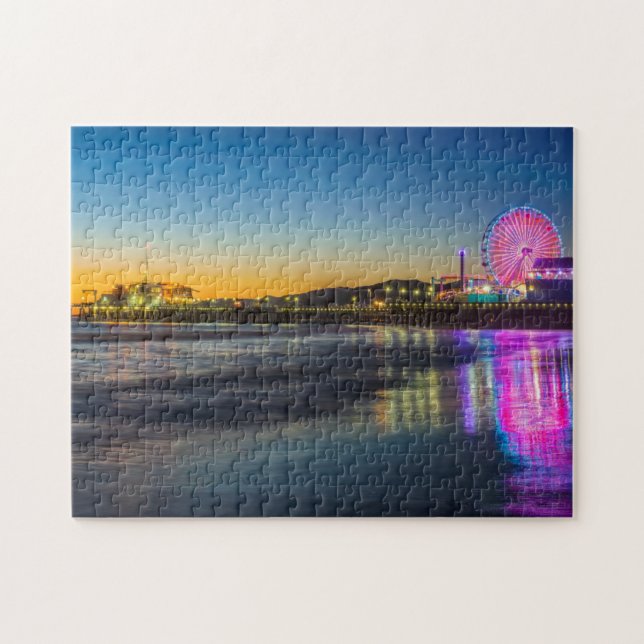 USA, Kalifornien, Los Angeles, Santa Monica Pier Puzzle (Horizontal)