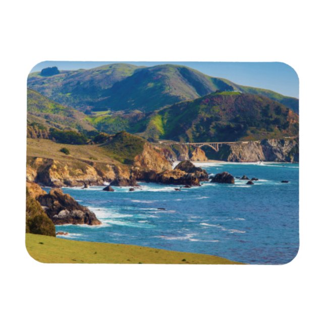 USA, Kalifornien. Panorama von Big Sur mit Bixby Magnet (Horizontal)
