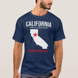 USA, Kalifornien, Sacramento – Der Goldene Staat T-Shirt