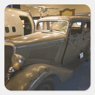 USA, Kalifornien, San Diego. Balboa-Park, San 2 Quadratischer Aufkleber