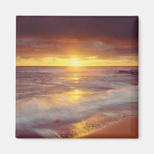 USA, Kalifornien, San Diego. Sonnenuntergang Magnet