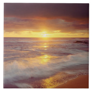 USA, Kalifornien, San Diego. Sunset Cliffs Strand Fliese