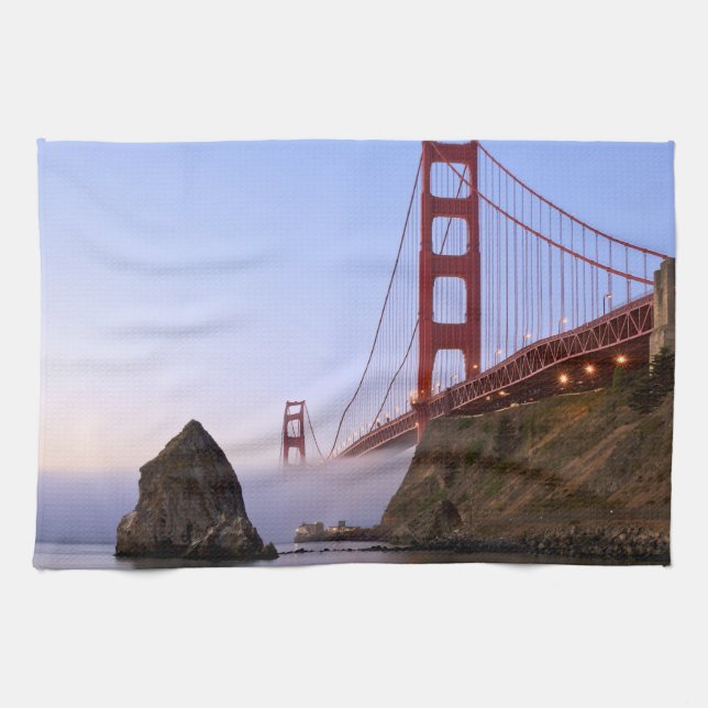 USA, Kalifornien, San Francisco. Goldenes Tor 3 Küchentuch (Horizontal)