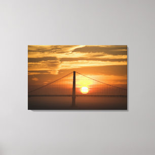 USA. Kalifornien. San Francisco. Sonnenuntergang Leinwanddruck
