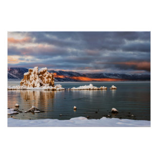 USA, Kalifornien, Sunrise am Mono Lake Poster