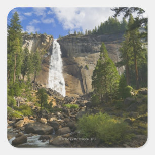 USA, Kalifornien, Yosemite National Park, Nevada Quadratischer Aufkleber