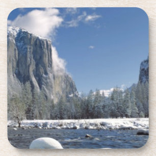 USA, Kalifornien, Yosemite NP. Der Merced River, Untersetzer