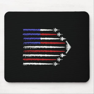 USA-Kampfjets 4. Juli Männer Frauen Kinder Lustig Mousepad