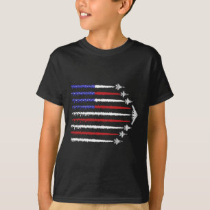 Usa-Kampfjets 4. Juli Männer Frauen Kinder Lustig T-Shirt