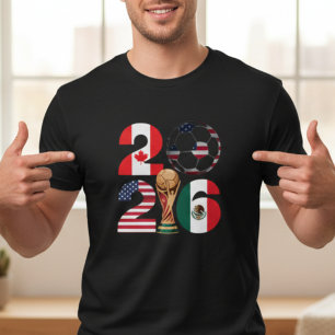 USA Kanada Mexiko Fußball Fan T-Shirt