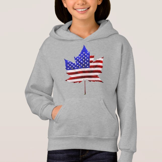 USA Kanada T - Shirt Kanada US Kids Shirts Hoodies (Vorderseite)