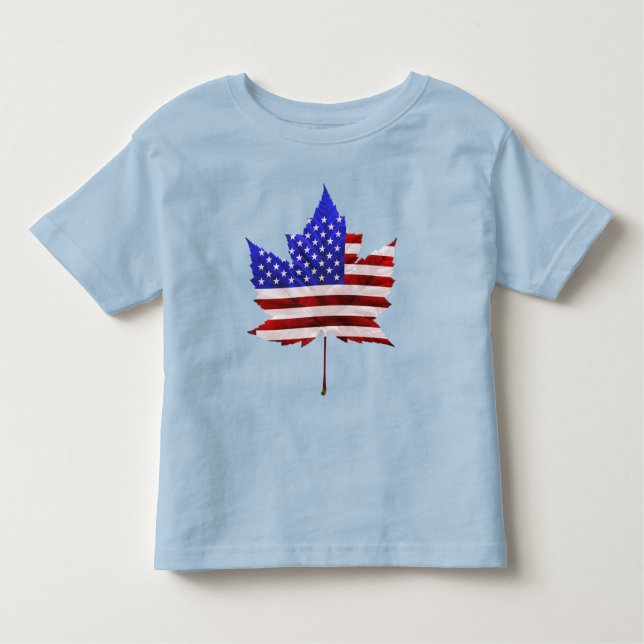 USA Kanada T - Shirt Kanada US Kids Shirts Hoodies (Vorderseite)