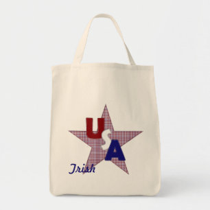 USA Karierte Star-Grocery-Tasche Tragetasche