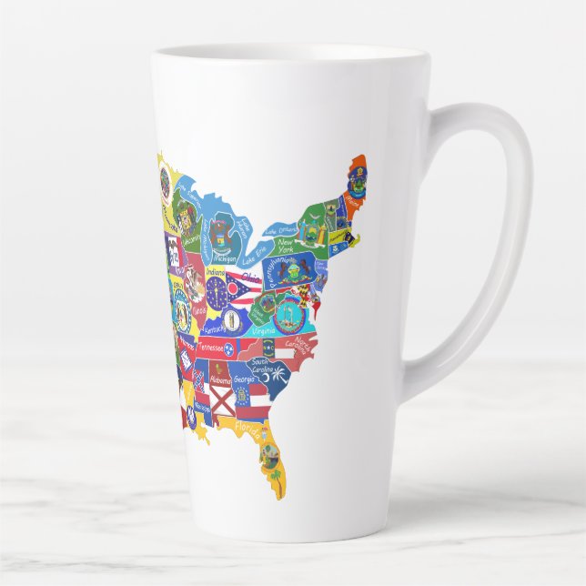 USA Karte Milchtasse (Rechts)