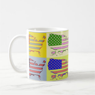 USA-Karte - Pop Tasse