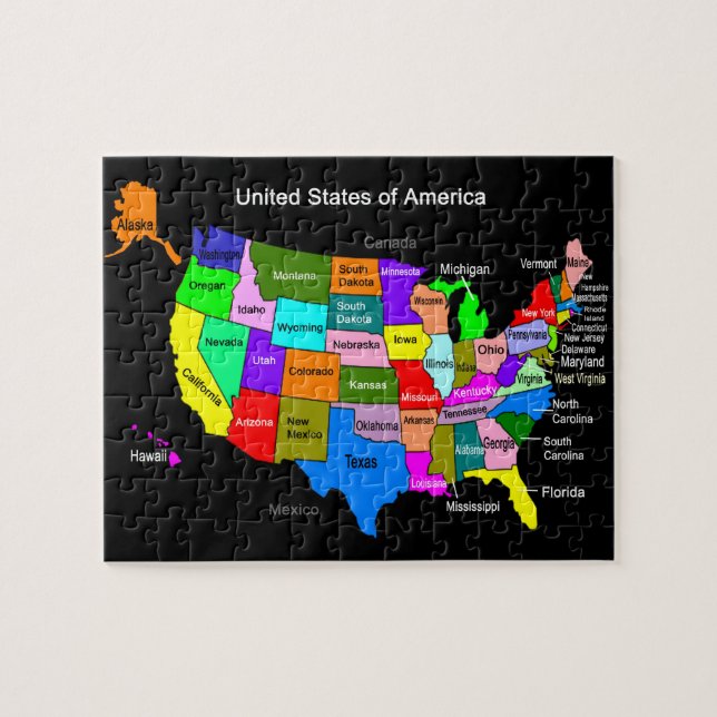 USA Karte Puzzle (Horizontal)