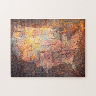 USA-Karte Puzzle