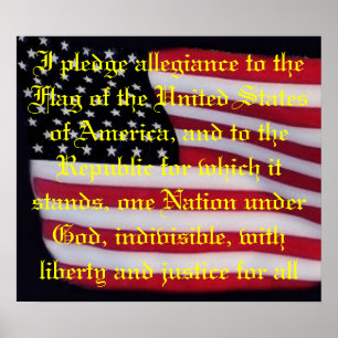 USA kennzeichnen mit Bürgschaftsüberlagerungsdruck Poster