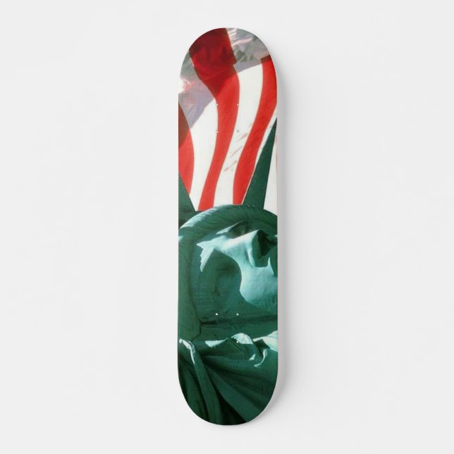 USA kennzeichnen mit Freiheitsstatuen Skateboard (Vorne)