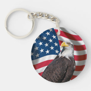 USA kennzeichnen mit Weißkopfseeadler Schlüsselanhänger