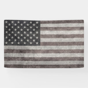 USA kennzeichnen, Vintage retro Art mit Banner