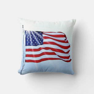 USA kennzeichnet im Wind Kissen