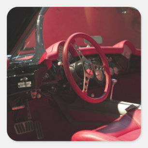 USA, Kentucky, Bowling Green: National Corvette Quadratischer Aufkleber