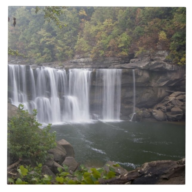 USA - Kentucky. Cumberland Falls auf Fliese (Vorderseite)