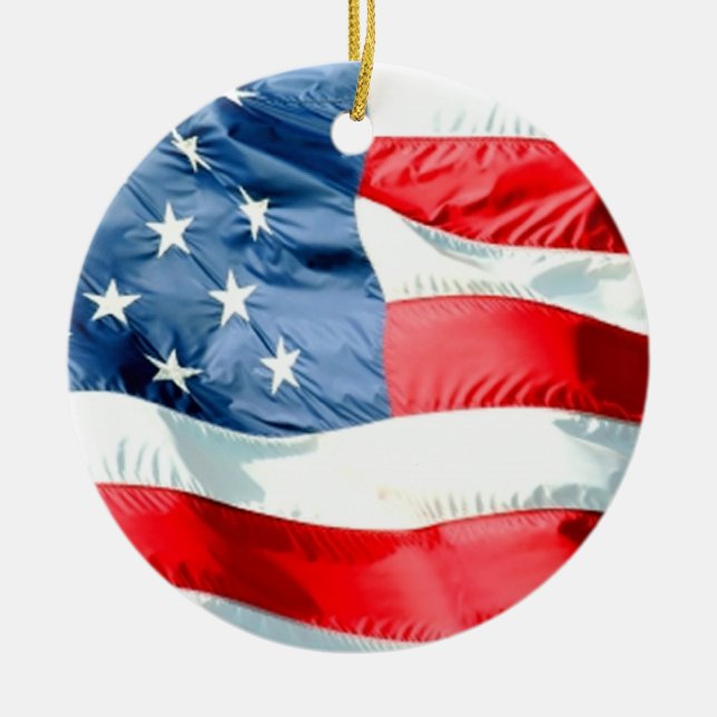 USA KERAMIK ORNAMENT (Vorne)