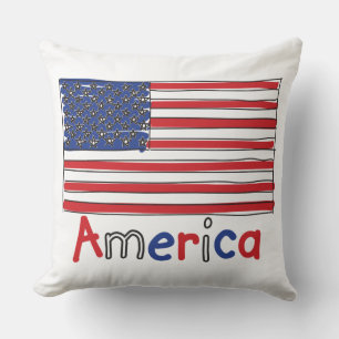 USA - KIDS-Flagge Kissen