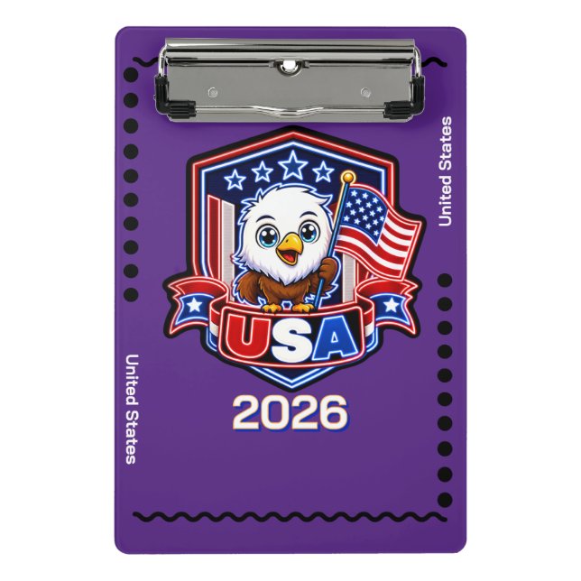 USA Kinder Mini Klemmbrett (Vorderseite)