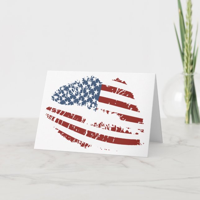 USA Kiss Karte (Vorderseite)
