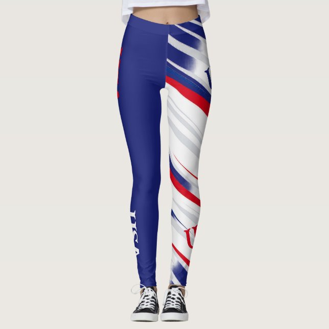 USA klassisch bunt  Leggings (Vorderseite)