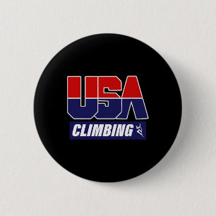 Usa-Kletterer Bergkletterer Felsenkletterer Boulde Button