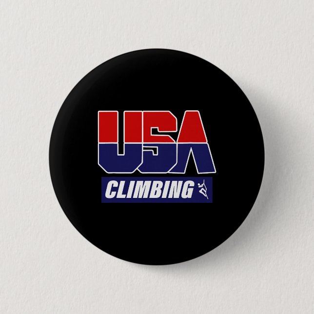 Usa-Kletterer Bergkletterer Felsenkletterer Boulde Button (Vorderseite)