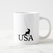 USA Klettern Silhouette Minimalistisches Design